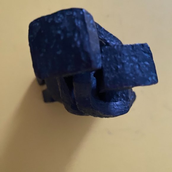 Collection Piece Friendship Loving Arms #33002 Sculpture Hand Made Cubist Metal - Picture 5 of 8